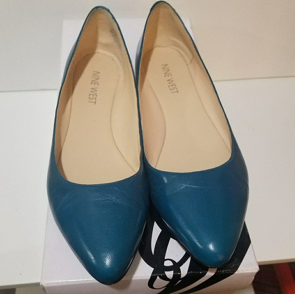 NINE WEST Speak Up Ballet Flat - Blue Green